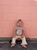 Tiny Gypsy Short Sleeve Onesie - Wildflowers - Mauve