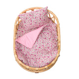 Poppie Toys - Duvet and Pillow Set - Meadow and Pink