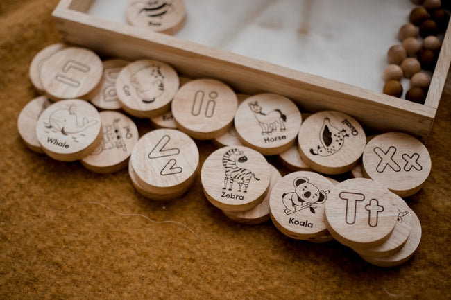 Qtoys - Wooden Animals Alphabet Set