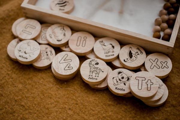 Qtoys - Wooden Animals Alphabet Set