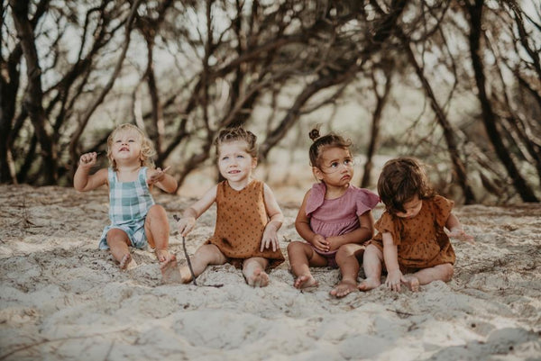 Ruffets and Co Willow Romper - Sugar