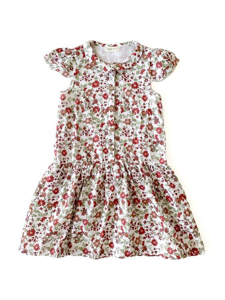 Peggy Rosie Dress - White