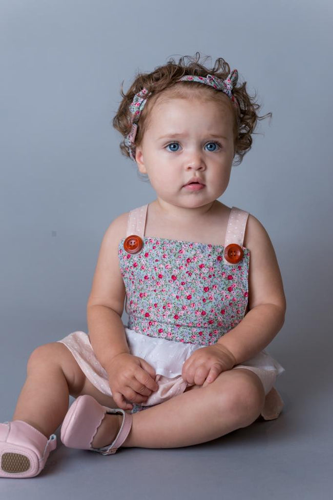 Love Henry Head Band - Green Floral