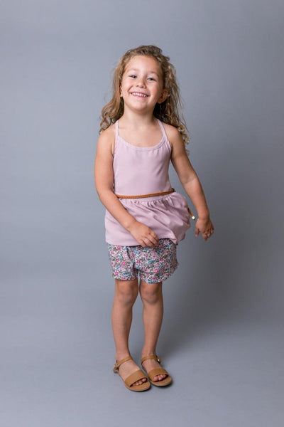 Love Henry Racer Back Floaty Top - Dusty Pink