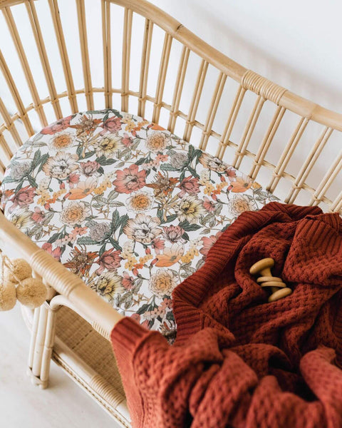 Snuggle Hunny Fitted Bassinet Sheet - Australiana