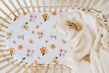 Snuggle Hunny Fitted Bassinet Sheet - Poppy