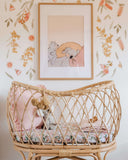 Snuggle Hunny Fitted Bassinet Sheet - Wattle