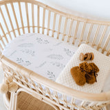 Snuggle Hunny Fitted Bassinet Sheet - Wild Fern