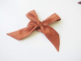 Snuggle Hunny Bow Headband Wrap - Bronze Linen