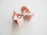 Snuggle Hunny Clip Bow - Nude Medium