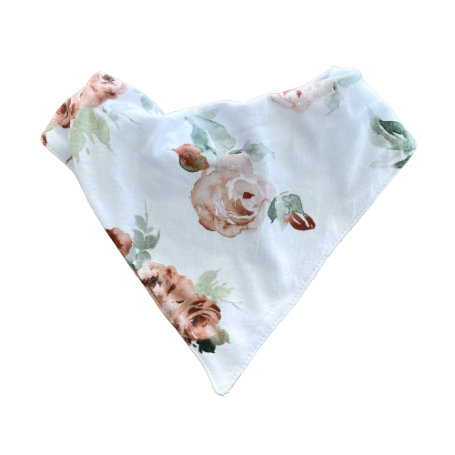 Snuggle Hunny Bandana Dribble Bib - Rosebud