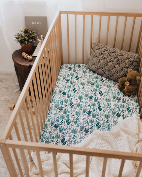 Snuggle Hunny Fitted Cot Sheet - Arizona