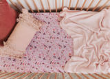 Snuggle Hunny Fitted Cot Sheet - Blossom