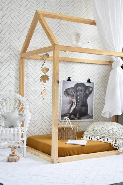 Snuggle Hunny Fitted Cot Sheet - Bronze