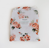 Snuggle Hunny Fitted Cot Sheet - Rosebud