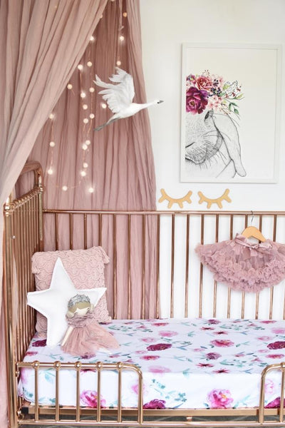 Snuggle Hunny Fitted Cot Sheet - Wanderlust