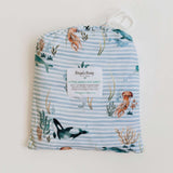 Snuggle Hunny Fitted Cot Sheet - Whale
