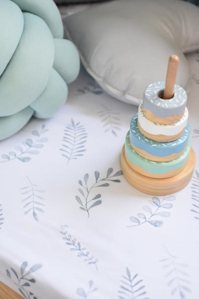 Snuggle Hunny Fitted Cot Sheet - Wild Fern