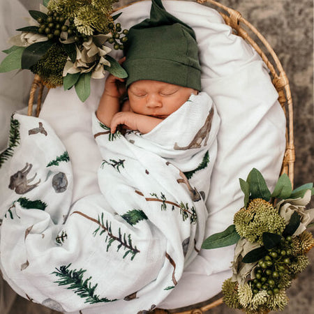 Snuggle Hunny Merino Wool Bonnet and Booties - Ivory