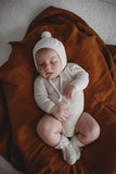 Snuggle Hunny Merino Wool Bonnet and Booties - Ivory