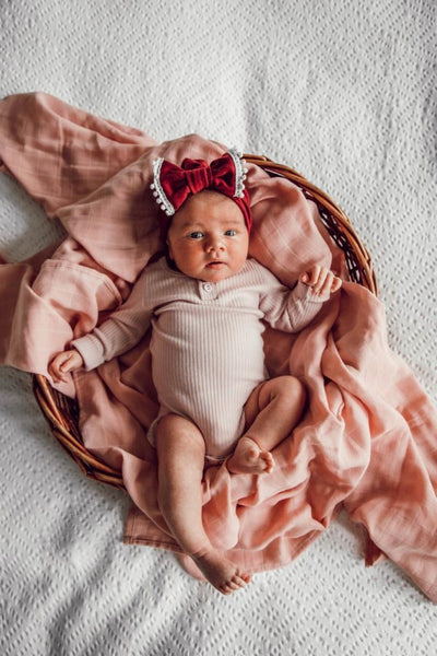 Snuggle Hunny Organic Muslin Wrap - Musk Pink