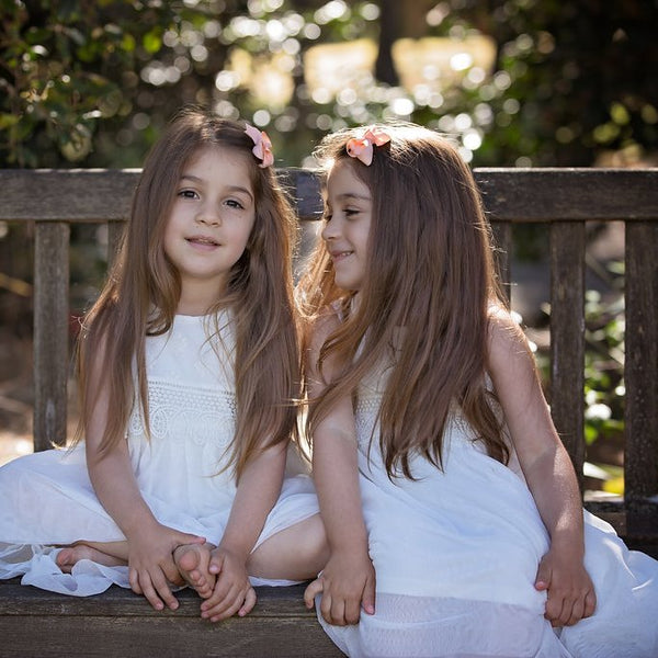 Snuggle Hunny Piggy Clip Bow Set - Light Pink