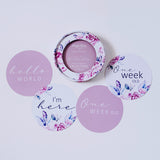 Snuggle Hunny Reversible Milestone Cards - Lilac Skies & Butterfly Lilac