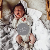 Snuggle Hunny Reversible Milestone Cards - Wild Fern & Grey