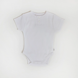 Snuggle Hunny Short Sleeve Organic Bodysuit - Milk