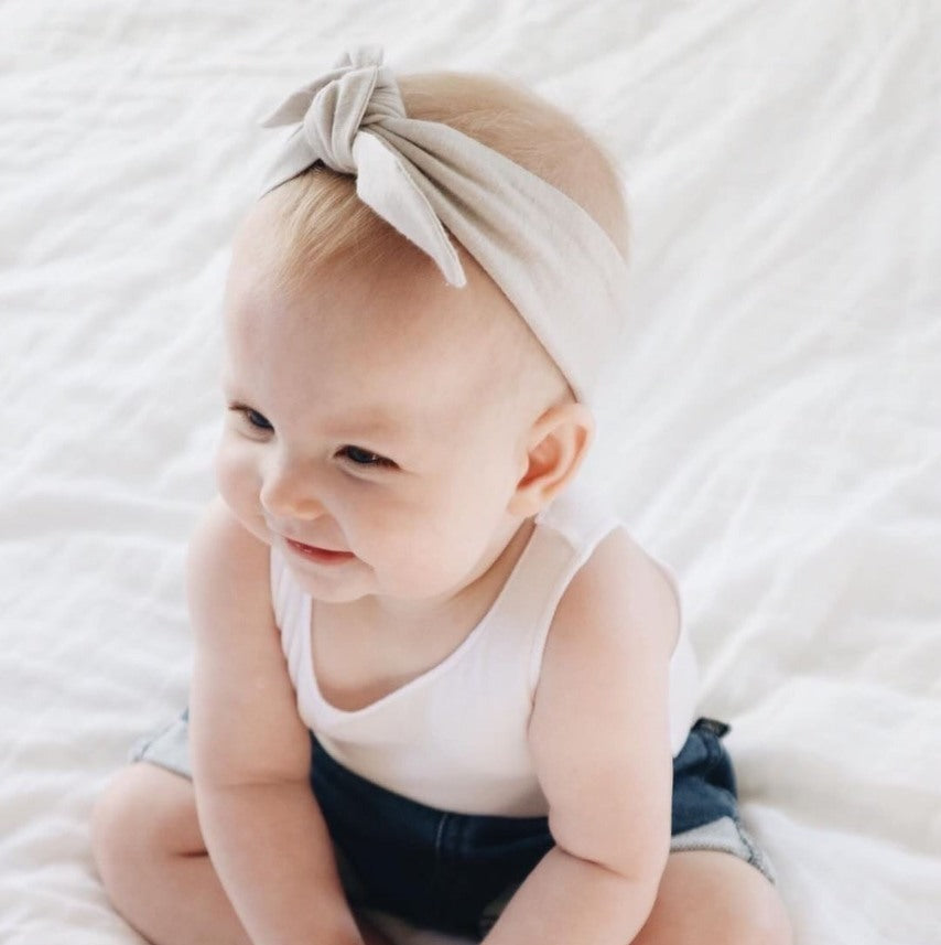 Snuggle Hunny Top Knot Headband - Mushroom