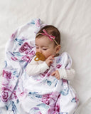 Snuggle Hunny Petite Velvet Bows - Mauve
