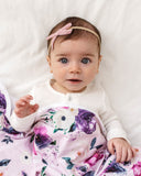 Snuggle Hunny Petite Velvet Bows - Rose Pink