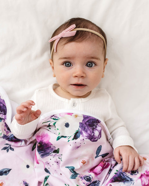 Snuggle Hunny Petite Velvet Bows - Rose Pink