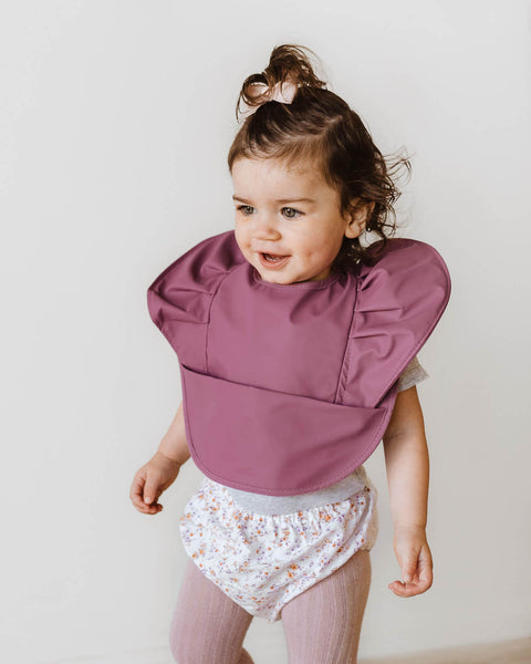 Snuggle Hunny Waterproof Snuggle Bib - Mauve