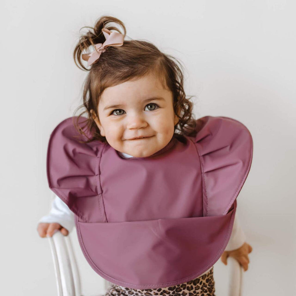Snuggle Hunny Waterproof Snuggle Bib - Mauve