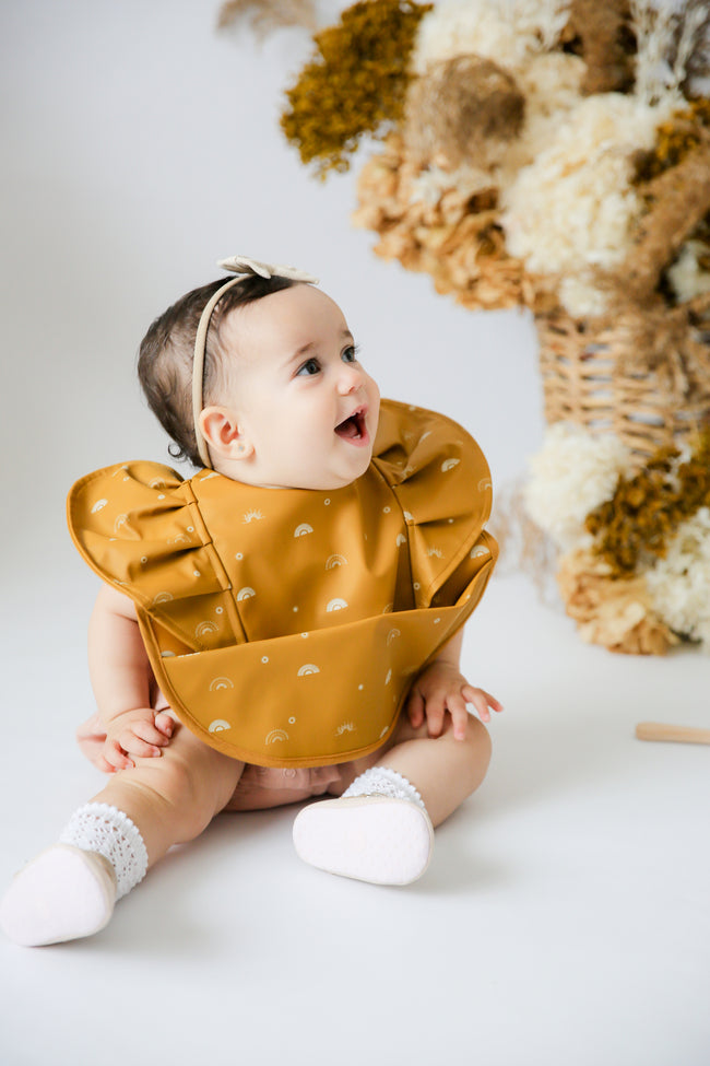 Snuggle Hunny Waterproof Snuggle Bib - Sunrise Frill