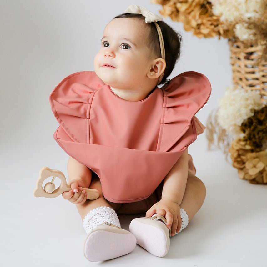 Snuggle Hunny Waterproof Snuggle Bib - Terracotta