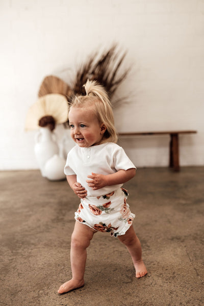 Snuggle Hunny Organic High Waist Bloomers - Rosebud