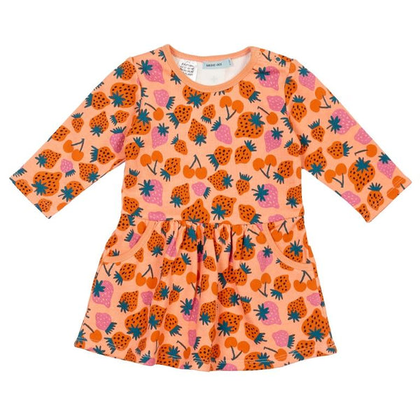 Goldie + Ace Gathered Pocket Dress - Strawberry Patch