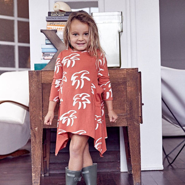 Sunday Soldiers Long Sleeve Skatey Dress - Tropicool
