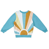 Goldie + Ace Relaxed Sunrise Sweater - Surf