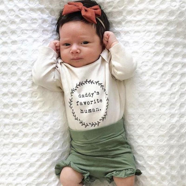 Tenth & Pine Long Sleeve Onesie - Daddys Favorite Human