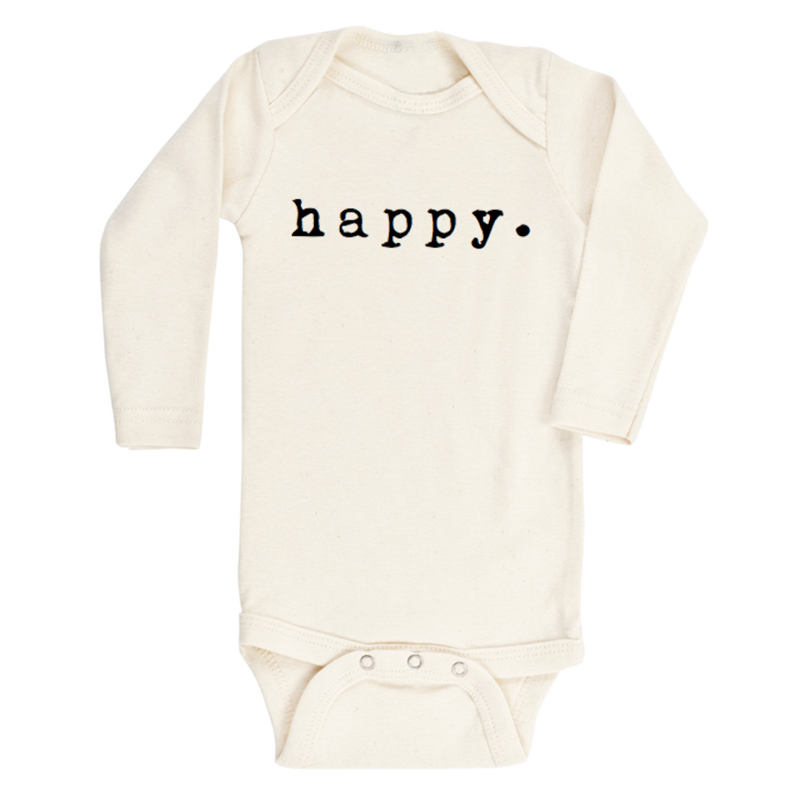Tenth & Pine Long Sleeve Onesie - Happy