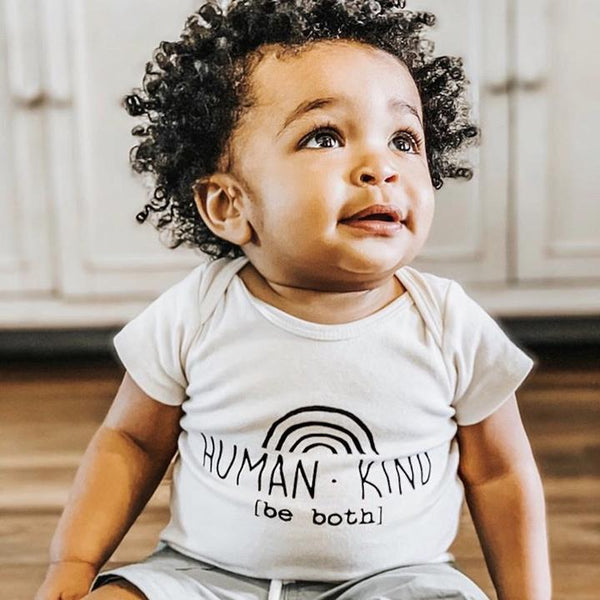 Tenth & Pine Short Sleeve Onesie - Human Kind