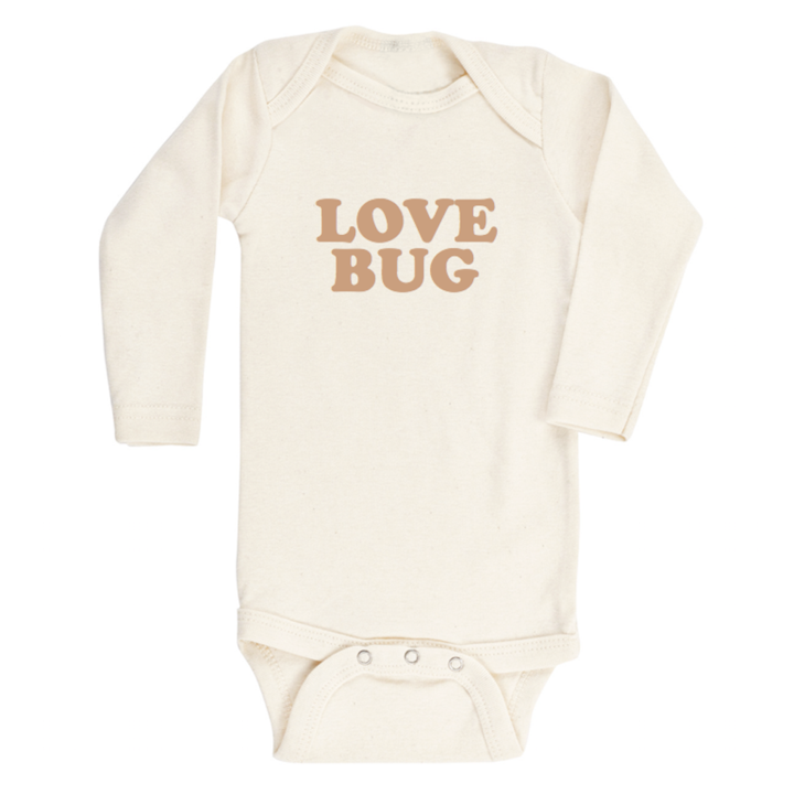 Tenth & Pine Long Sleeve Onesie - Love Bug - Clay