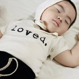 Tenth & Pine Short Sleeve Onesie - Loved