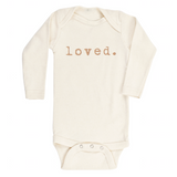 Tenth & Pine Long Sleeve Onesie - Loved - Clay