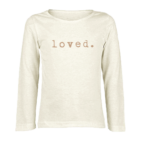 Lupine and Luna Ember Linen Tee - Ivory