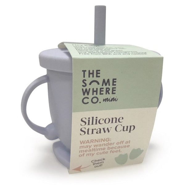 The Somewhere Co. Silicone Straw Cup - Duck Egg