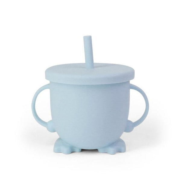 The Somewhere Co. Silicone Straw Cup - Duck Egg